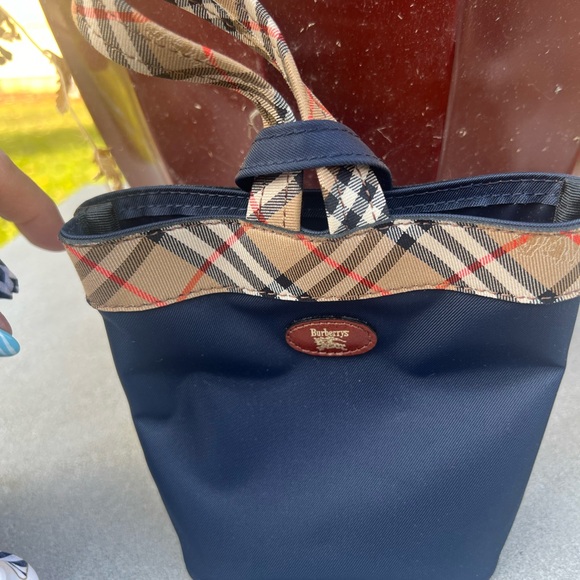 Very rare bundle BURBERRY Nova Check Mini  Bag + scarf twilly +chain New in Box - Picture 5 of 17